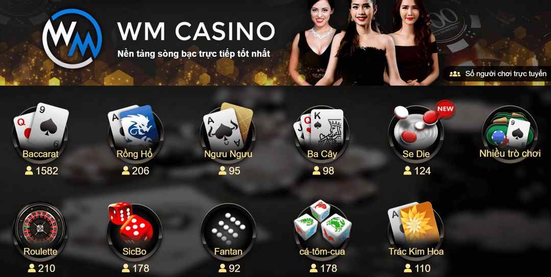 WM Casino là nhà phát hành trở thành sự lựa chọn lý tưởng